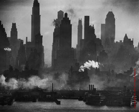 42nd Street View from Weehawken by Andreas Feininger