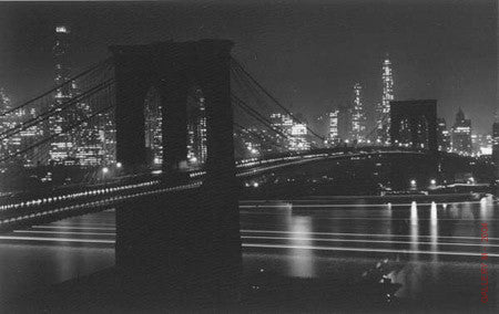 Brooklyn Bridge at Night by Andreas Feininger