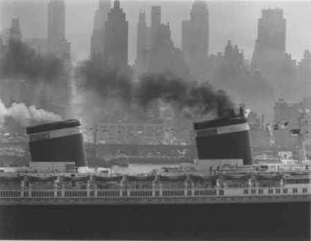 S.S. United States by Andreas Feininger