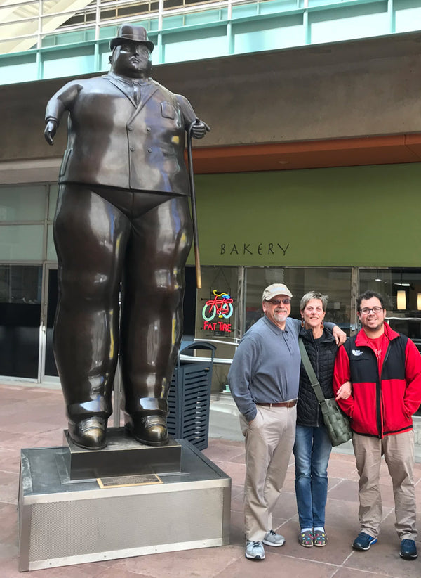 Denver's Performing Arts Center includes 2x lifesize Boteros