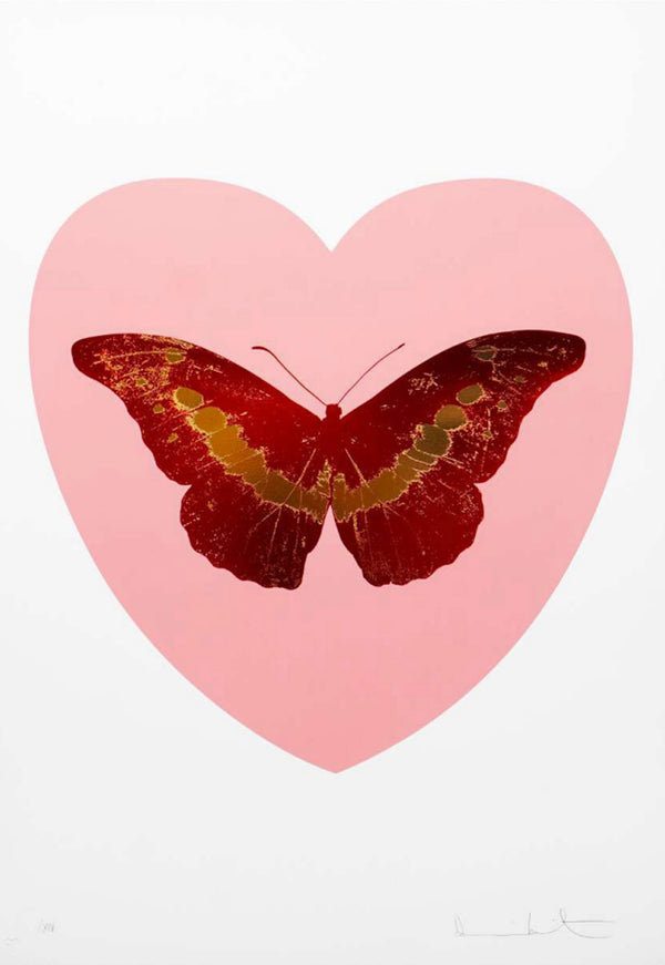 Damien Hirst - Pink/Red with Gold Foil