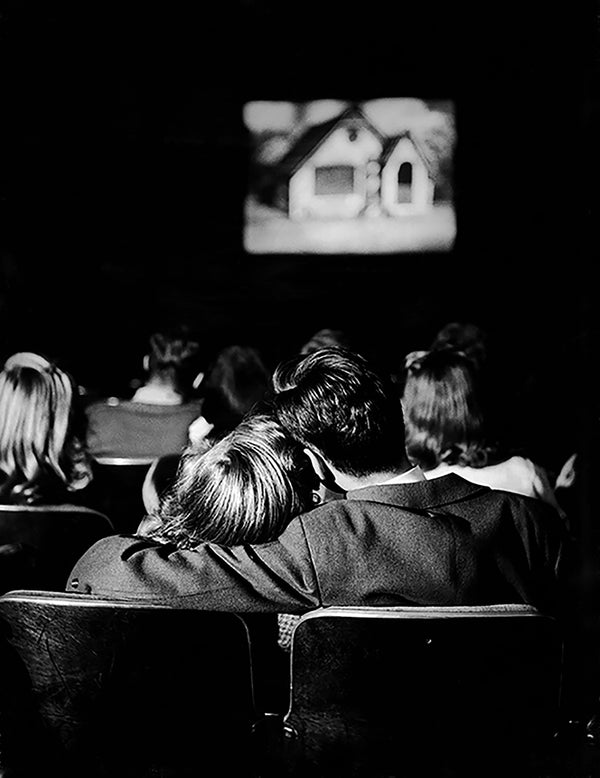 Teenagers "Necking" In A Movie Theatre - Nina Leen