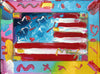 Flag with Heart by Peter Max