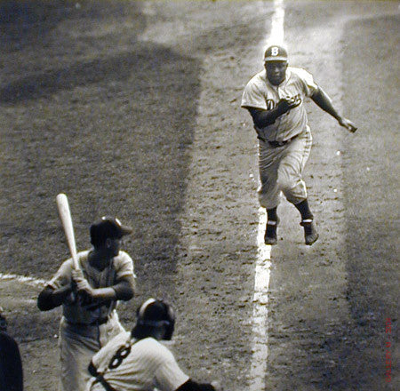 Jackie Robinson Steals Home by Ralph Morse