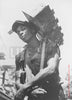 Brick Carrier at Model Community by Carl Mydans