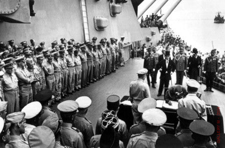Japanese Surrender, USS Missouri by Carl Mydans