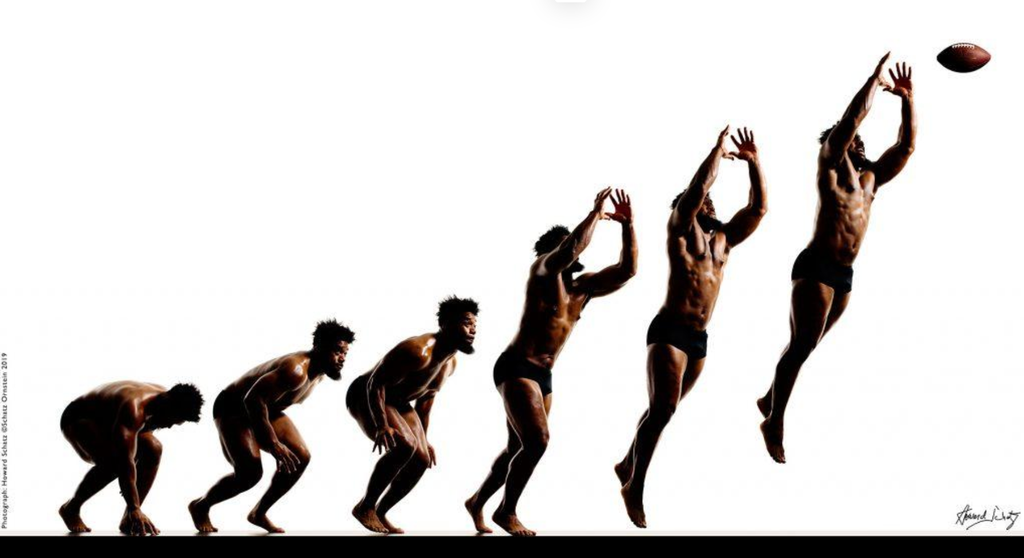 Nathan Hepherd Defensive End NFL9 by Howard Schatz