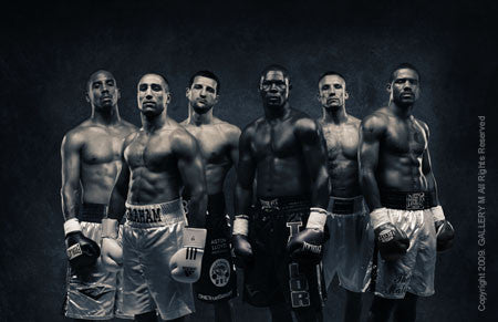 Boxing Study #1330 Showtime, Super Six Group by Howard Schatz