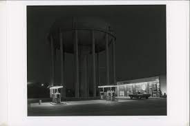 Petit's Mobil Station and Watertower, Cherry Hill, New Jersey 1974 - George Tice